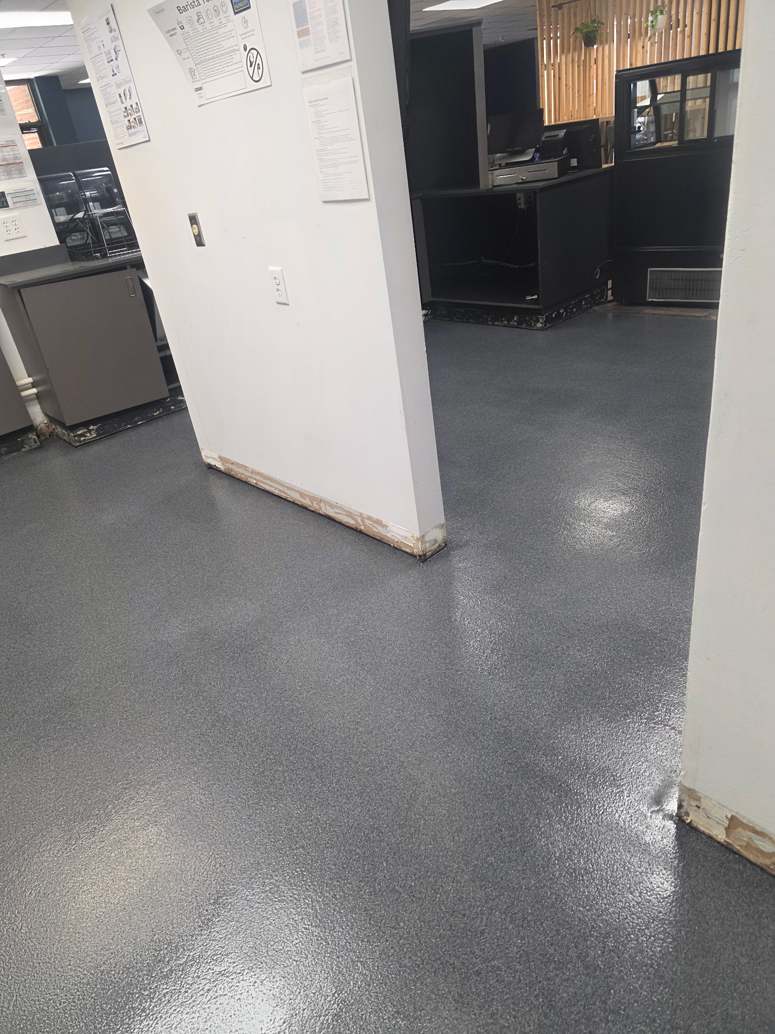 Quartz Coffee Shop Floor, Columbia International University Campus 