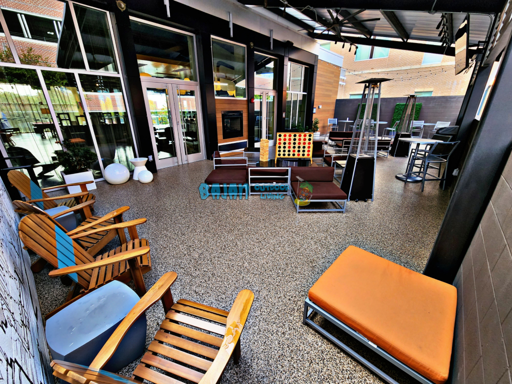 Aloft Hotel Back Patio All Spice Flake After In Use