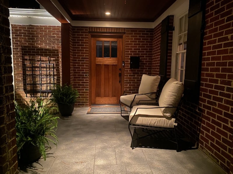 residential porch concrete flooring